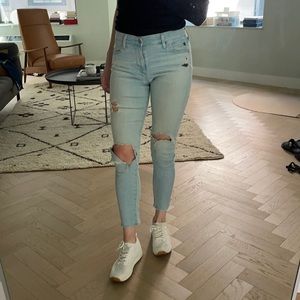 AG distressed skinny jeans